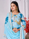 Designer Handwork Printed Kurti Set with Printed Dupatta