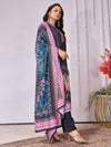 Designer Handwork Printed Kurti Set with Printed Dupatta