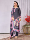Designer Handwork Printed Kurti Set with Printed Dupatta