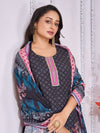 Designer Handwork Printed Kurti Set with Printed Dupatta