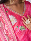 Designer Handwork Printed Kurti Set with Printed Dupatta