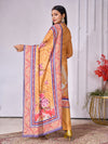 Designer Handwork Printed Kurti Set with Printed Dupatta