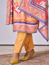 Designer Handwork Printed Kurti Set with Printed Dupatta