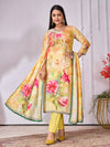 Designer Handwork Printed Kurti Set with Printed Dupatta