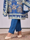 Designer Handwork Printed Kurti Set with Printed Dupatta