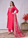 Designer Handwork Kurti Set with Printed Dupatta