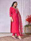 Designer Handwork Kurti Set with Printed Dupatta